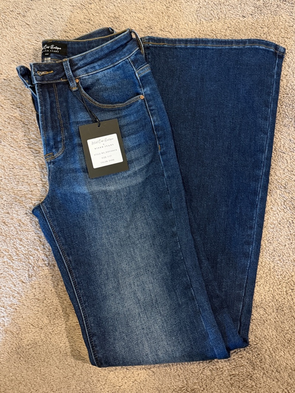 Risen - Dorian Flare Leg Dark Wash - 32’ inseam